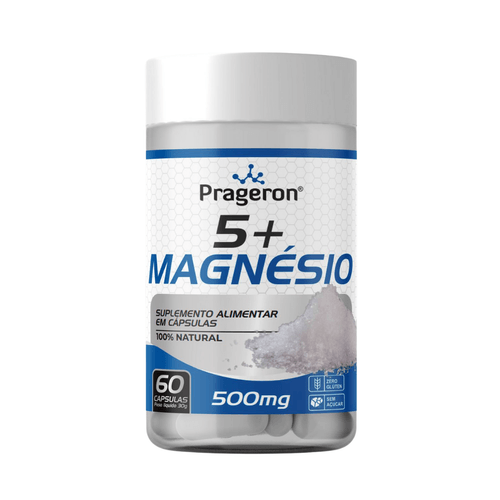 5+ Magnésio 60 Cápsulas de 500mg