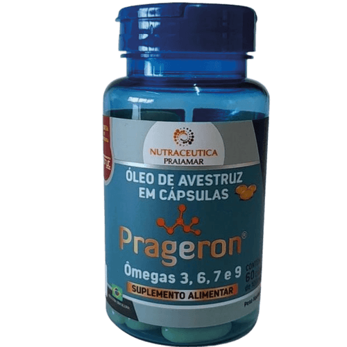 Prageron Óleo de Avestruz 60 Cápsulas de 1000mg