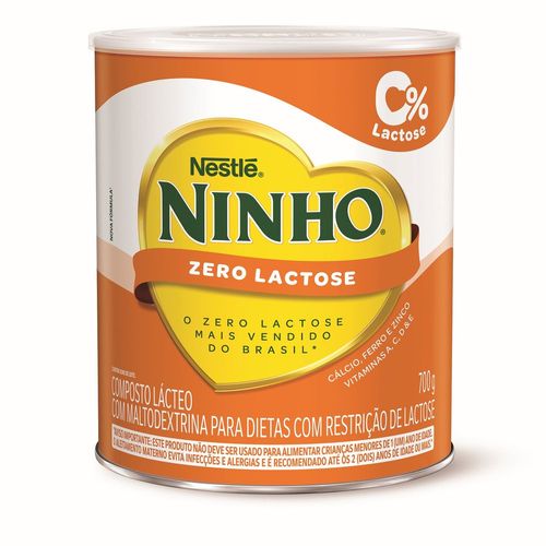 Composto Lácteo NINHO Zero Lactose Lata 700g