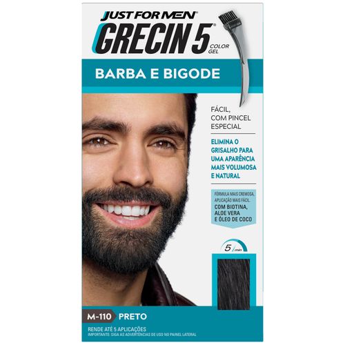 Barba E Bigode grecin 5 Preto