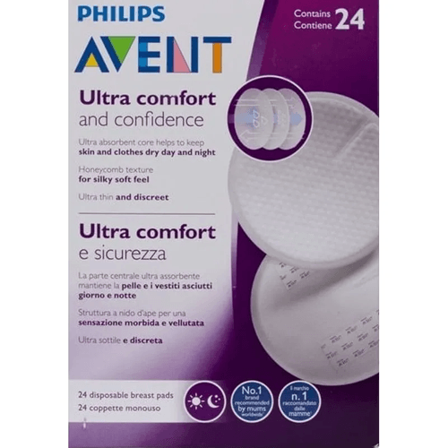 Absorvente Seio Philips Avent Descartável Dia e Noite 24 Unidades