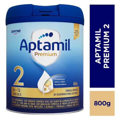 Aptamil Premium 2 Fórmula Infantil 6 a 12 Meses 800g