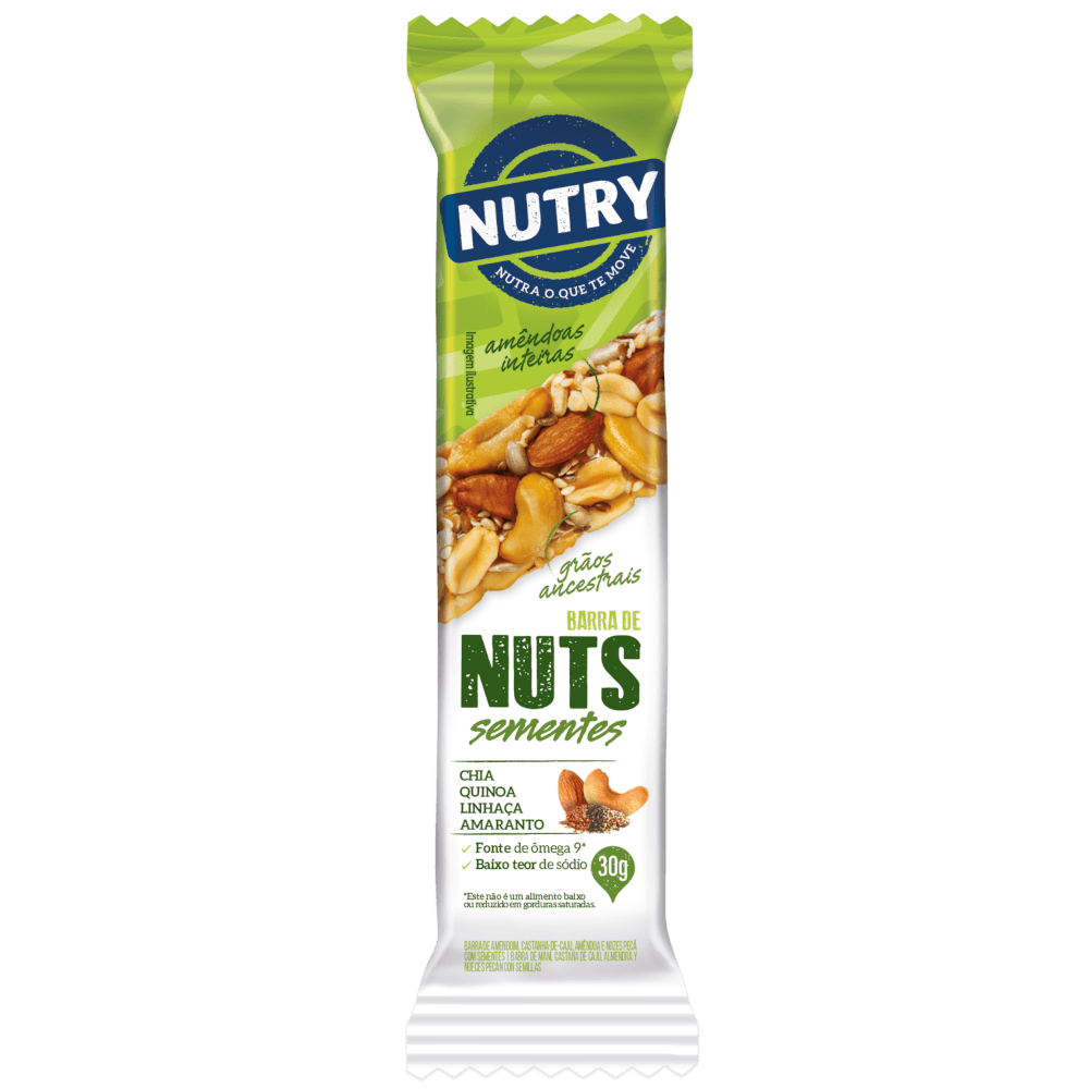 Barra Nuts Nutry Sementes 30g