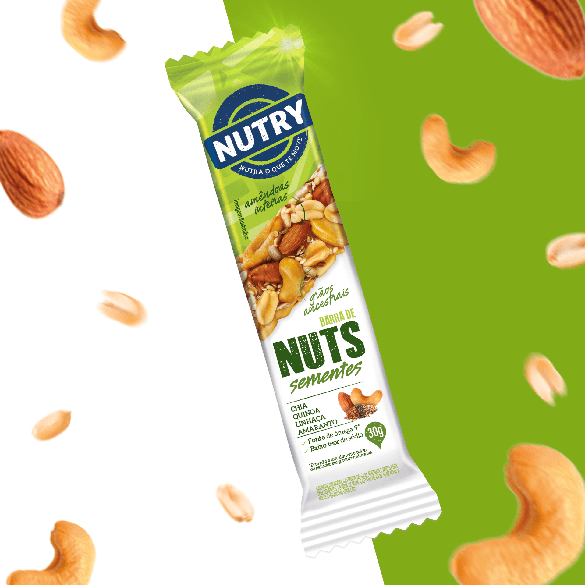 Encontraproduto.com.br - Barra Nuts Nutry Sementes 30g