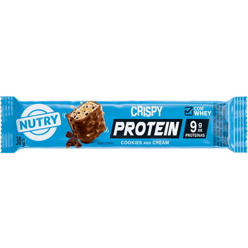 Barra de Proteínas Crispy Nutry Cookies & Cream 30g