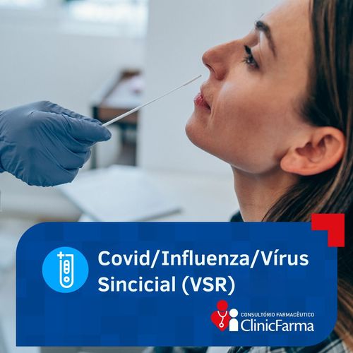 Exame Covid/Influenza/Vírus Sincicial (VSR) Eco