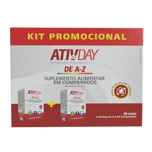 Kit Ativday De A-Z 900mg Com 120 Comprimidos