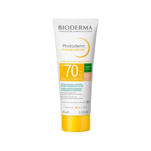 Protetor Solar Bioderma Photoderm Antioleosidade Cor 1.0 FPS70 40g