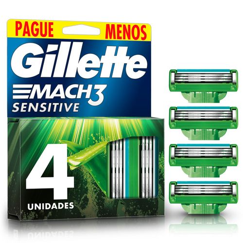 Carga Gillette  Mach3 Sensitive Preço Especial