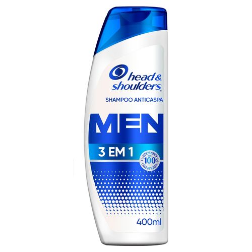 Shampoo Anticaspa Head & Shoulders Men 3em1 400ml