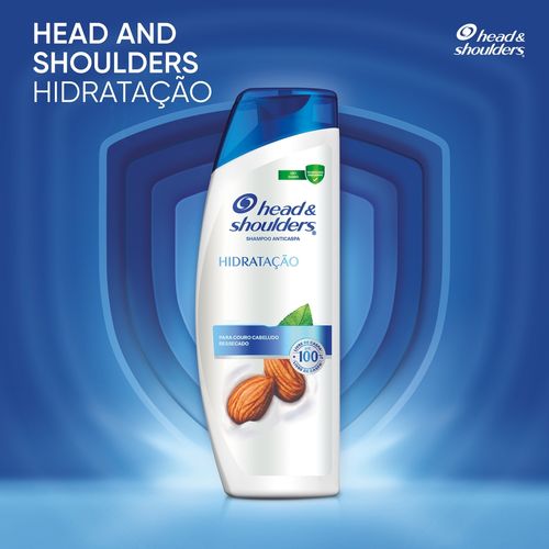 Shampoo Anticaspa Head & Shoulders Hidratação Com Óleo De Amêndoas 400ml