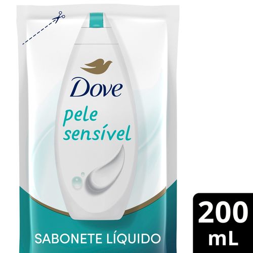 Sabonete Liquido Dove Pele Sensível Refil 200ml