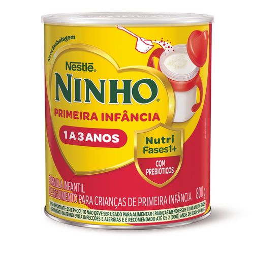 NINHO Primeira Infância Fórmula Infantil 1 a 3 Anos 800g