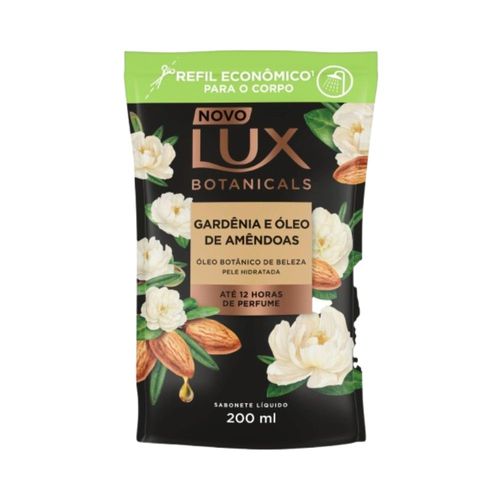 Sabonete Líquido Lux Botanicals Gardênia E Óleo De Amêndoas Refil 200ml