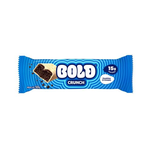 Barra De Proteína Bold Crunch Cookies Cream 50g