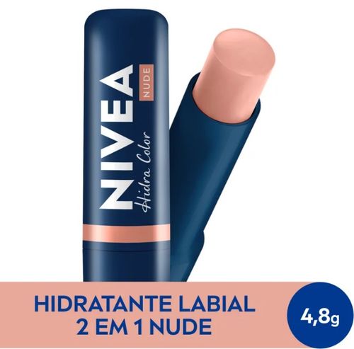 Hidratante Labial Nivea Hidra Color Nude 4,8g