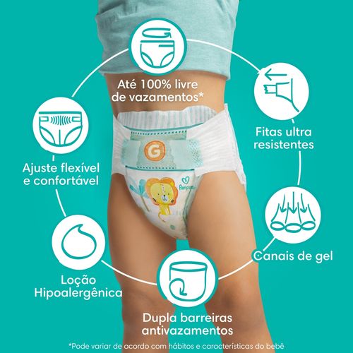 Fralda Pampers Confort Sec XXXG 74 Unidades