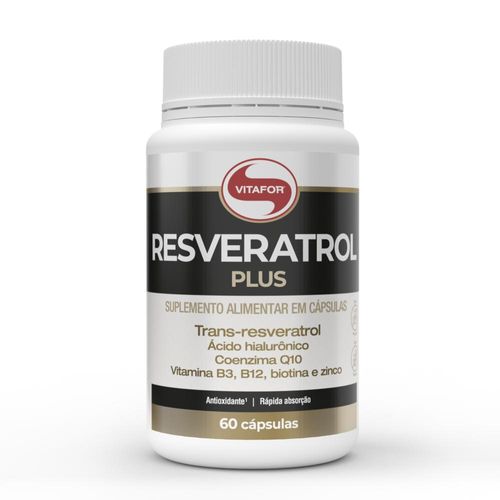 Kit 6x Resveratrol Plus 165mg 60 caps Vitafor