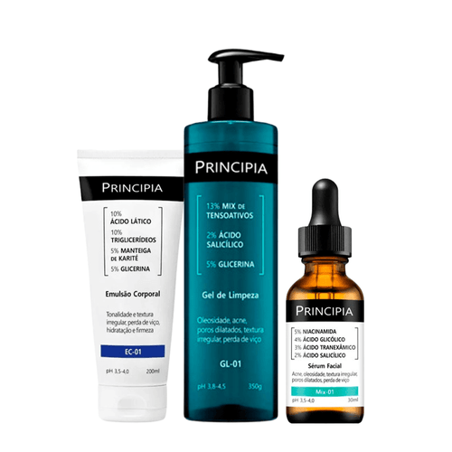 Kit Principia Anti Acne e Queratose Pilar Trio