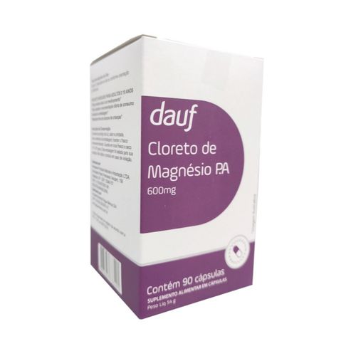 Cloreto Magnésio P.A Dauf 600mg 90 Cápsulas