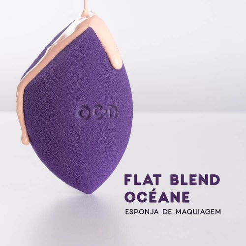 Kit de Esponjas de Maquiagem - Flat Blend Verde Océane Purple (10 Produtos)