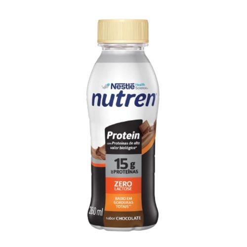 Suplemento Alimentar Nutren Protein 15g de proteínas Chocolate 260ml