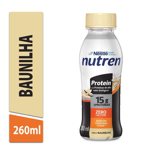 Suplemento Alimentar Nutren Protein 15g de proteínas Baunilha 260ml