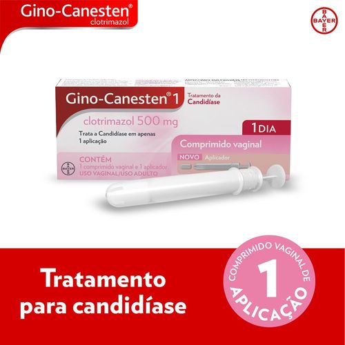 Tratamento da Candidíase Gino-Canesten Comprimido Vaginal 1 dia