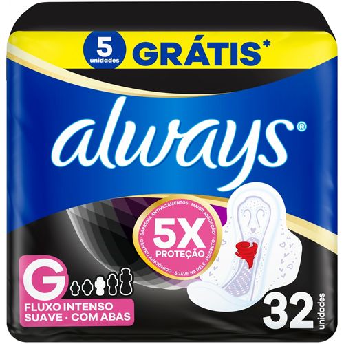 Absorvente Noturno Always Noites Tranquilas Suave Com Abas 32 Unidades