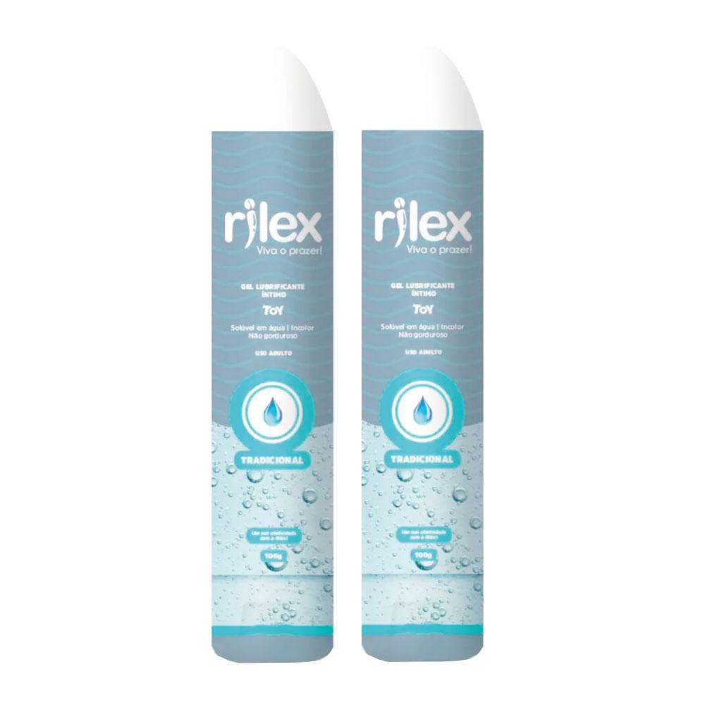 Kit 02 Gel Lubrificante Íntimo Tradicional Toy Rilex 100g